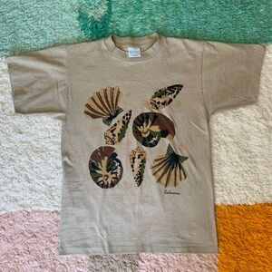 Vintage 90s Bahamas Glitter Shell T-Shirt